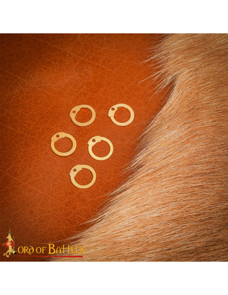 Pacote de anéis planos de latão com...