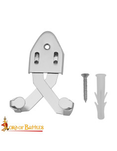 Suporte de aço para pendurar espada verticalmente