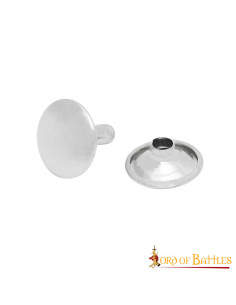 Pacote com 50 botões Tich em aço (12 mm).