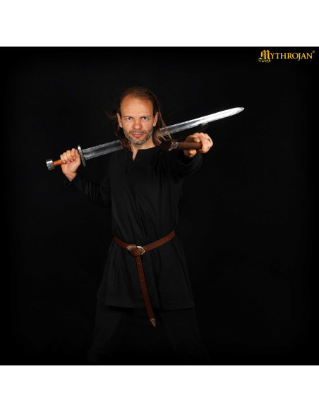 Túnica vikinga de algodão modelo...