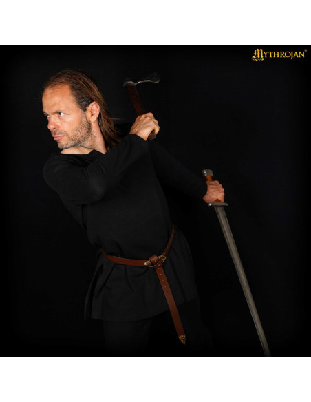 Túnica vikinga de algodão modelo...