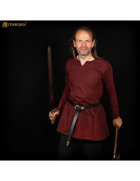 Túnica medieval de algodão modelo...