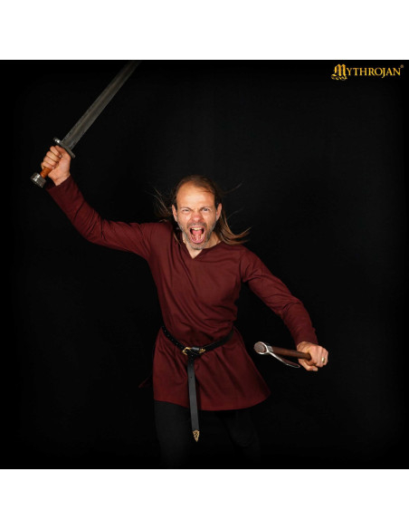 Túnica medieval de algodão modelo...