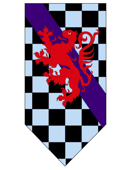 Bandeira Medieval Tabuleiro de Xadrez...