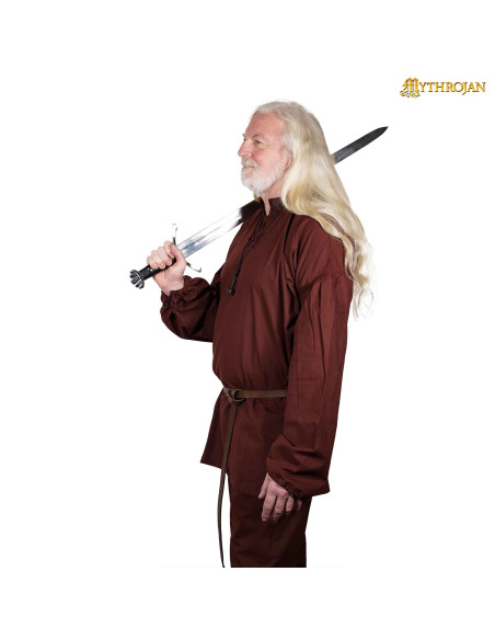 Camisa viking de algodão modelo...