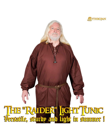 Camisa viking de algodão modelo...