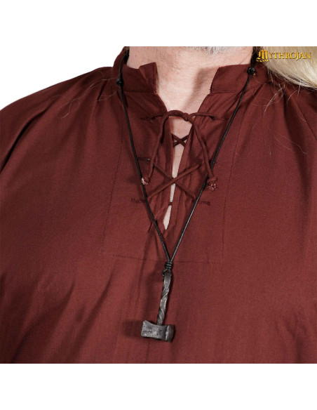 Camisa viking de algodão modelo...