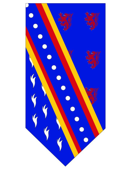 Bandeira medieval com leões arminios...