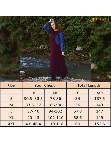 Sobrevesta medieval de lã, Séculos...