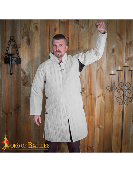 Gambesão medieval acolchoado tipo 3...