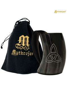 Jarro viking em chifre natural (600 ml).