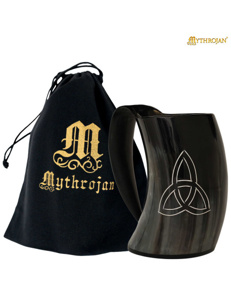 Jarro viking em chifre natural (600 ml).