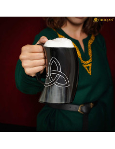 Jarro viking em chifre natural (600 ml). 2