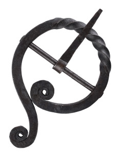 Fivela de cinto forjada à mão, aproximadamente 7 cm de... 2