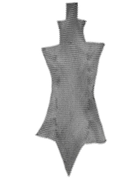 Calças de cota de malha, acabamento...