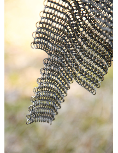 Calças de cota de malha, acabamento...