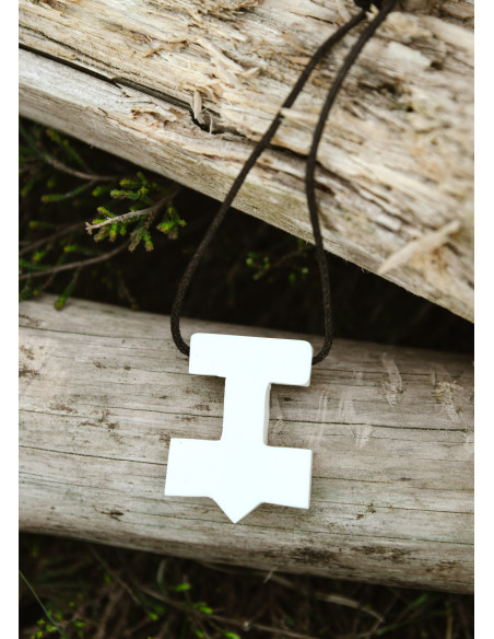 Pingente Martelo de Thor em osso