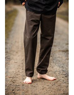 Calça medieval modelo Peter, cor marrom escuro