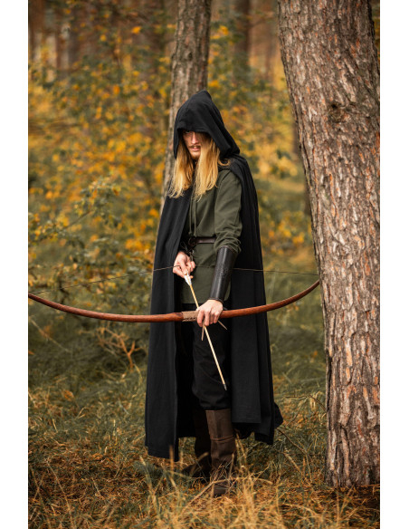 Capa medieval com capuz modelo...