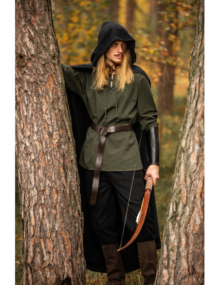 Capa medieval com capuz modelo...