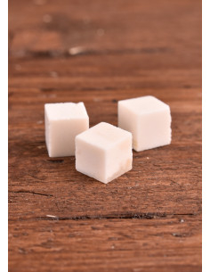 Dados de osso, sem pontos, conjunto de 3 peças