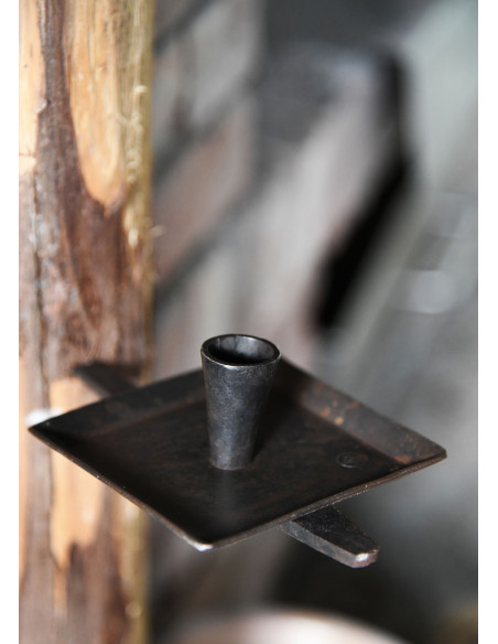 Candelabro de parede 1 vela, forjado...