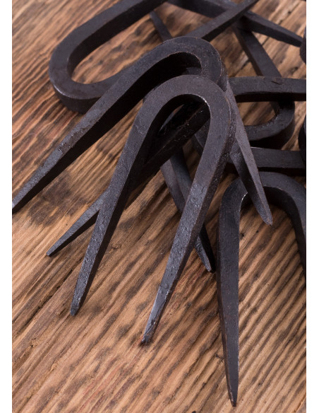 Pacote com 10 ganchos forjados à mão