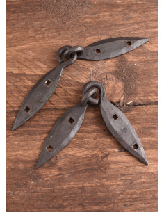 Dobradiças de baú viking feitas à mão 2