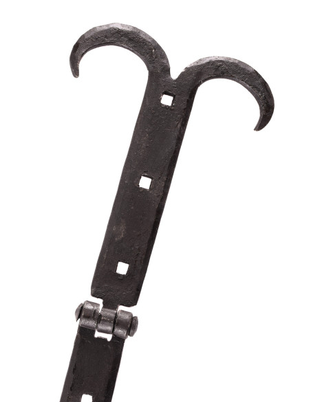 Dobradiça de baú medieval, aço...