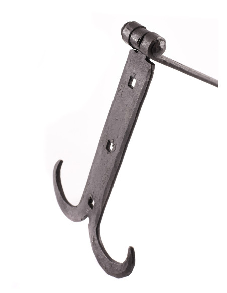 Dobradiça de baú medieval, aço...