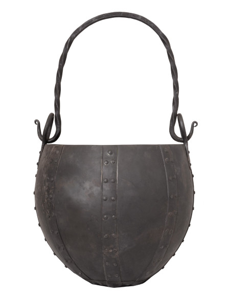 Caldeirão de aço rebitado,...