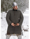 Cota de malha modelo Hauberk, anéis planos de 8 mm.