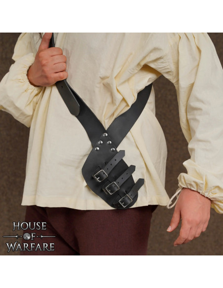 Cinturão medieval de couro para...