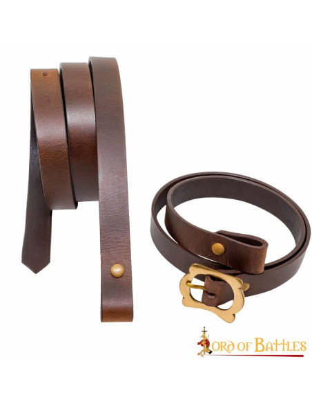 Tahalí medieval em couro para espada...