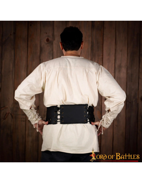 Cinto largo de guerreiro feito à mão,...