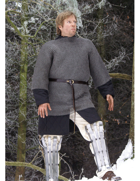 Coifa de malha de anéis planos...