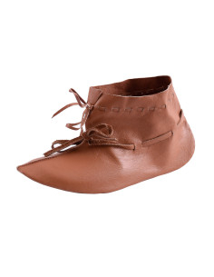 Sapatos vikings estilo Hedeby, fecho de laços