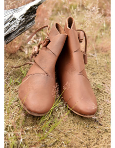 Sapatos vikings medievais primitivos Jorvik, marrom 2