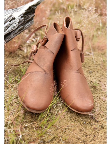 Sapatos vikings medievais primitivos...