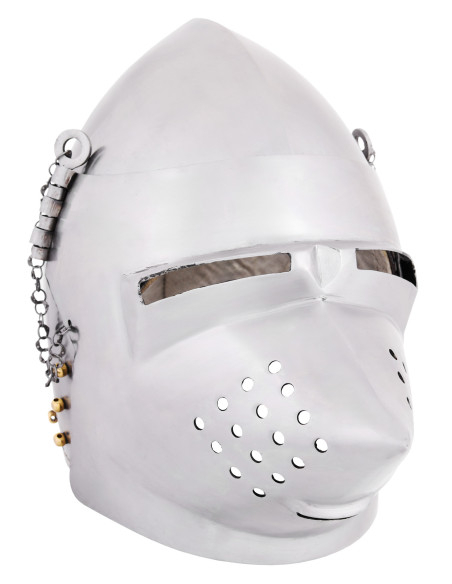 Capacete com focinho de cão de caça...