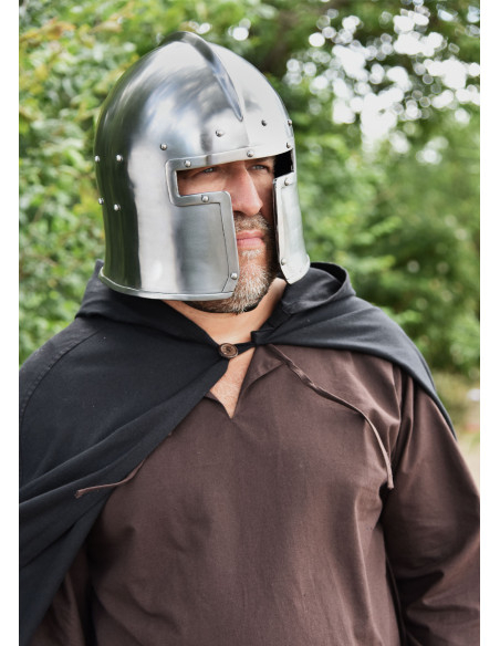 Barbuta italiana funcional, ano 1440