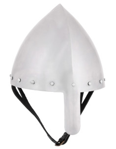Capacete cônico Olmutz nasal soldado, aço de 2 mm