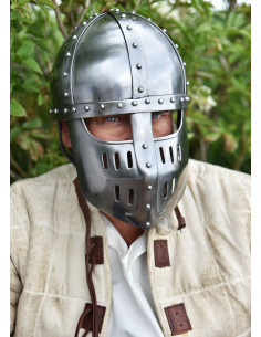 Capacete Spangenhelmet com viseira 2