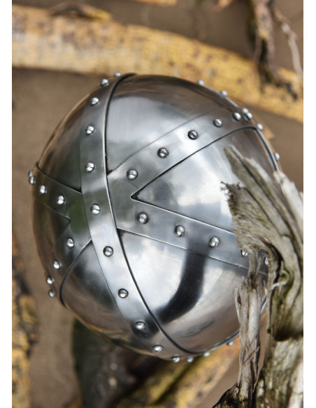 Capacete Spangenhelmet com viseira