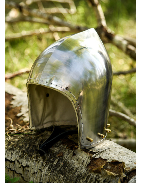 Bacinete funcional do século XIV, 2mm.