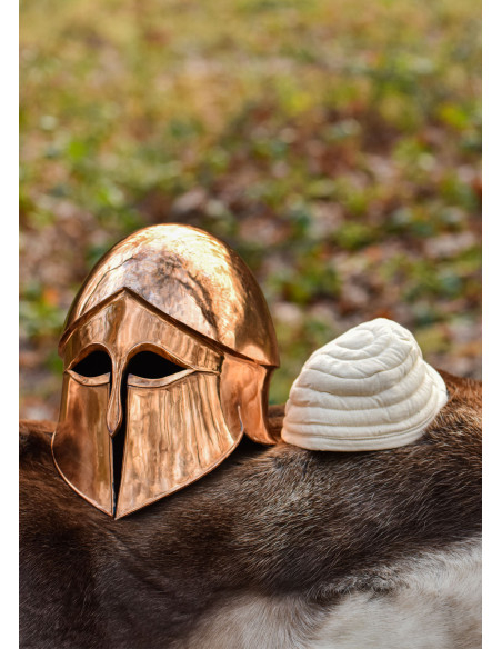 Capacete coríntio em bronze de 1,2 mm