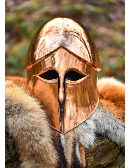 Capacete coríntio em bronze de 1,2 mm