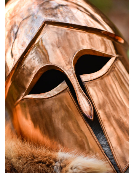 Capacete coríntio em bronze de 1,2 mm