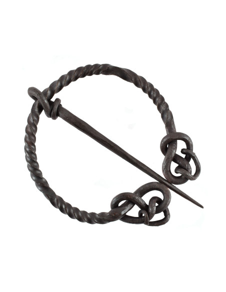 Fíbula de aço torcido com cauda de...