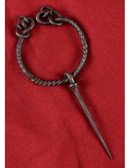 Fíbula de aço torcido com cauda de...